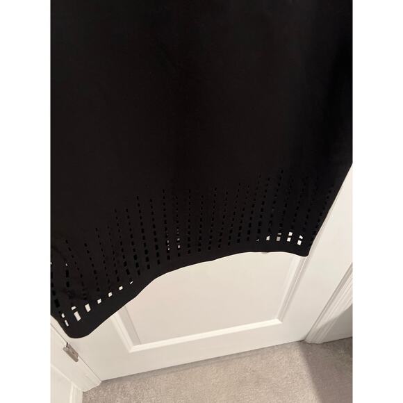 Calvin Klein Black Laser-Cut Sheath Midi Dress – Size 12 - Picture 4 of 7